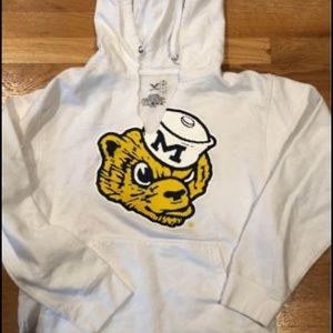 University Of Michigan white hoodie size small